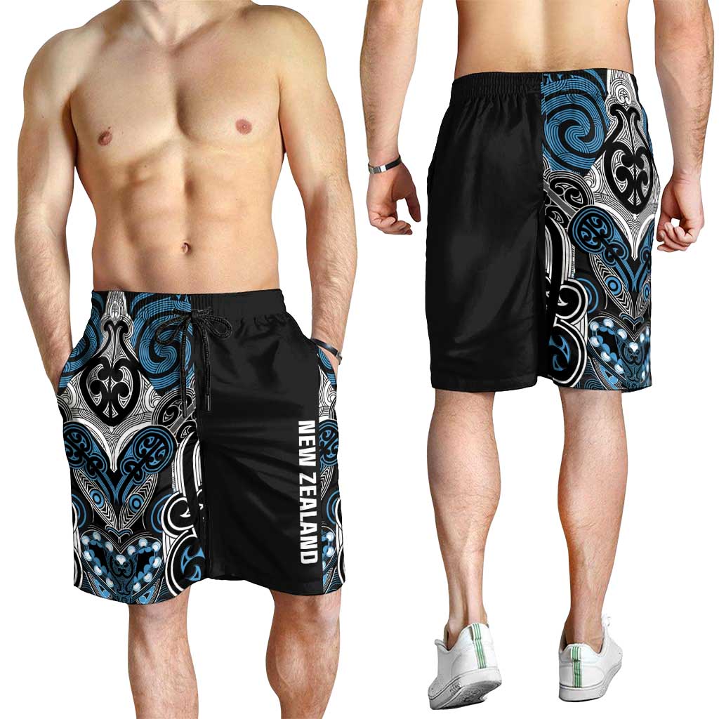 World Cricket New Zealand Shorts for Men Kia kaha nga Potae Pango LT9 - Polynesian Pride