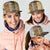 Yellow Aotearoa Kowhaiwhai Pattern Mesh Trucker Cap NZ Maori Quilt Style - Polynesian Pride