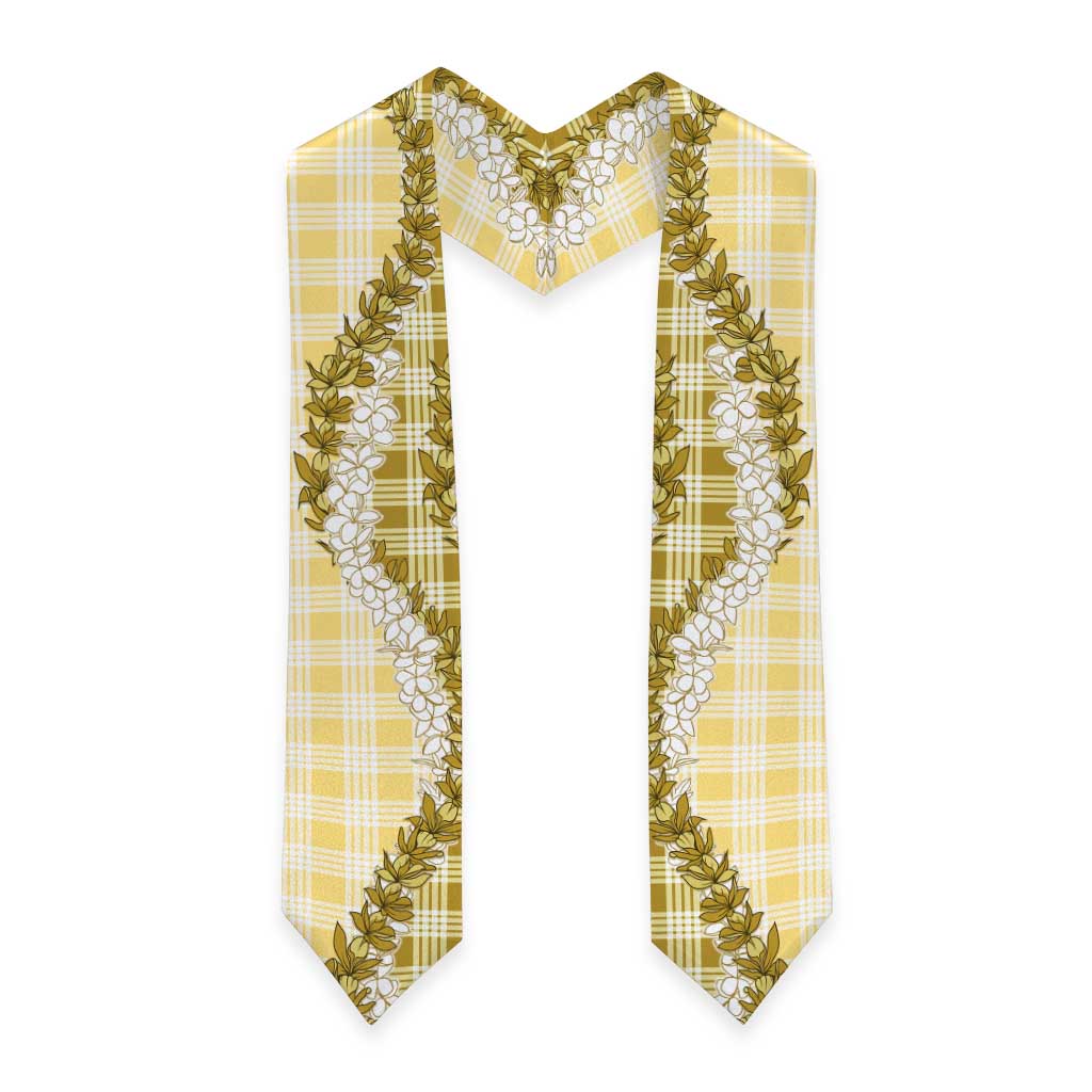 Yellow Hawaii Palaka Graduation Stole Hawaiian Honohono Lei