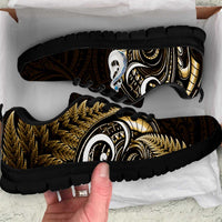 Yellow New Zealand Sneakers Aotearoa Silver Fern With Manaia Maori Unique