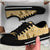 Yellow Palaka Hawaii Cowboy Low Top Shoes Puakenikeni Lei Paniolo Papale Seamless Vibes - Polynesian Pride