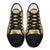 Yellow Palaka Hawaii Cowboy Low Top Shoes Puakenikeni Lei Paniolo Papale Seamless Vibes - Polynesian Pride