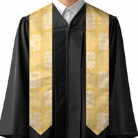 Yellow Palaka Quilt Hawaii Graduation Stole Traditional Hawaii-plaid Pattern - Polynesian Pride