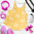 Yellow Palaka Quilt Hawaii Women Racerback Tank Traditional Hawaii-plaid Pattern - Polynesian Pride