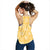 Yellow Palaka Quilt Hawaii Women Racerback Tank Traditional Hawaii-plaid Pattern - Polynesian Pride
