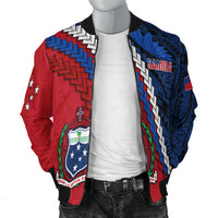 Samoa Polynesian Men Bomber Jacket Quotes LT13 - Polynesian Pride