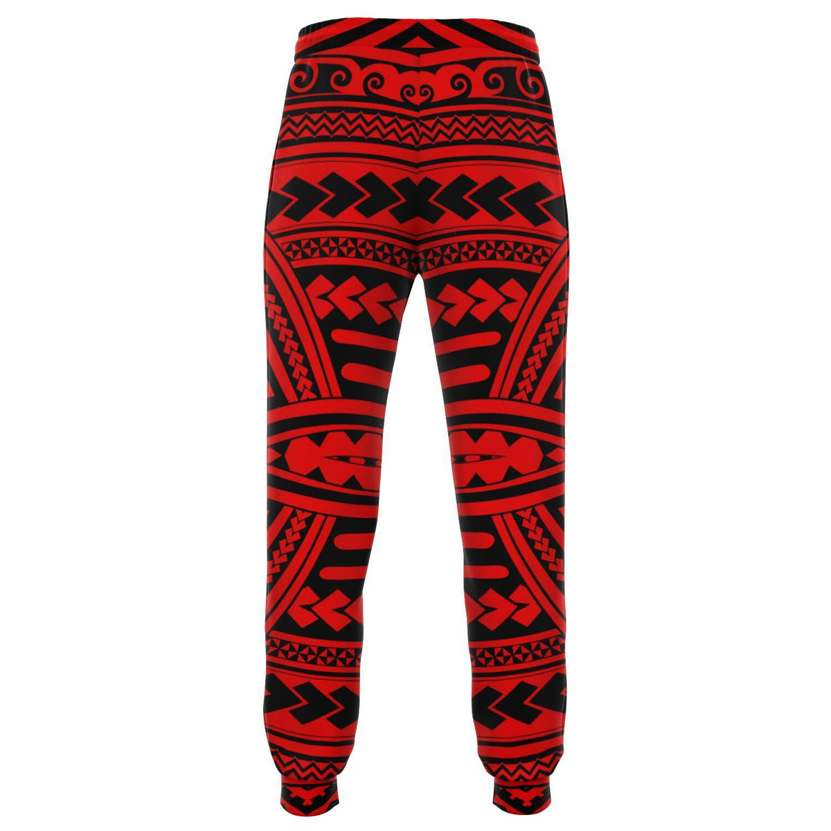 Polynesian Seamless Red Joggers - Polynesian Pride