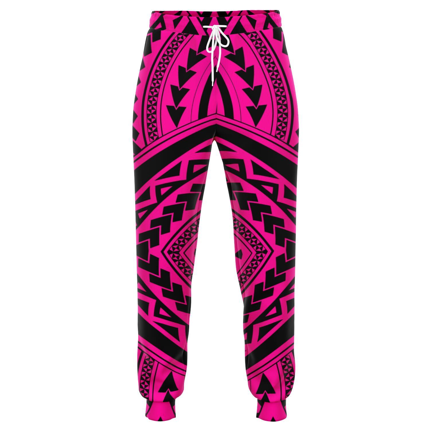 Polynesian Tradition Pink Joggers Unisex Pink - Polynesian Pride