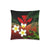 Kanaka Maoli (Hawaiian) Pillow Cases, Polynesian Plumeria Banana Leaves Red - Polynesian Pride