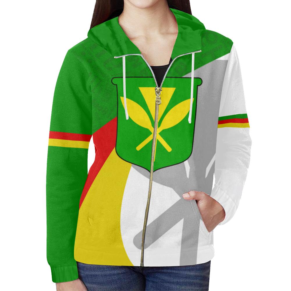 Kanaka Zipper Hoodie Typecast Style - Polynesian Pride