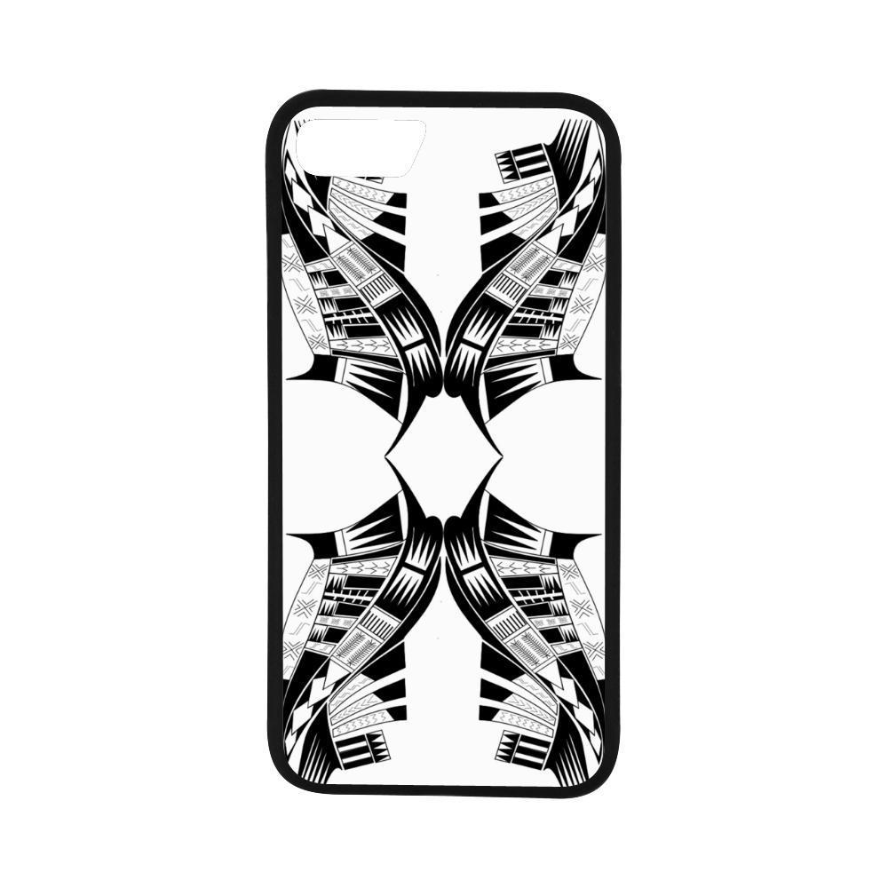 Polynesian 19 Rubber Phone Case One Size iPhone 7 (4.7") Black - White - Polynesian Pride