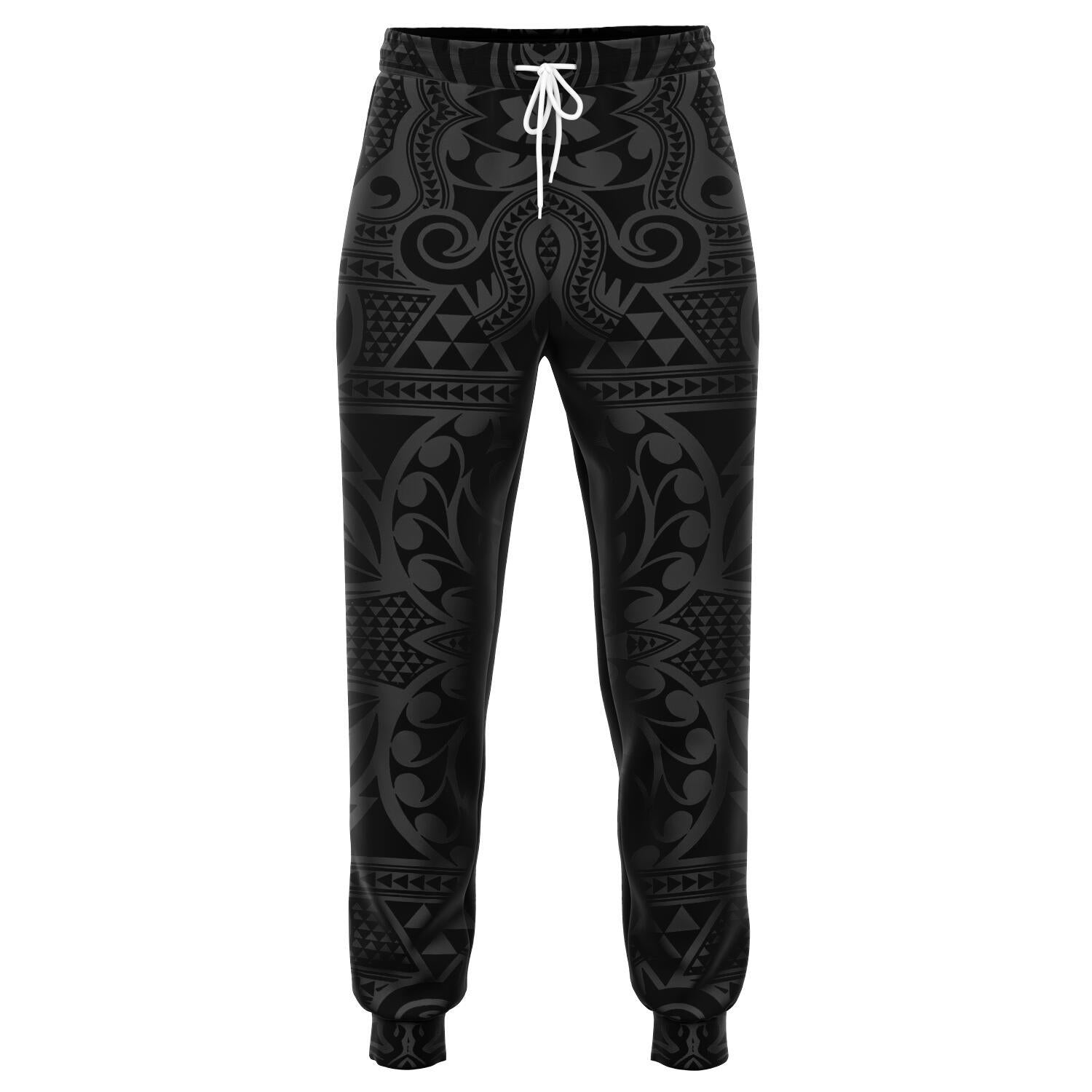 Polynesian Kakau Turtle Gray Joggers Unisex Gray - Polynesian Pride