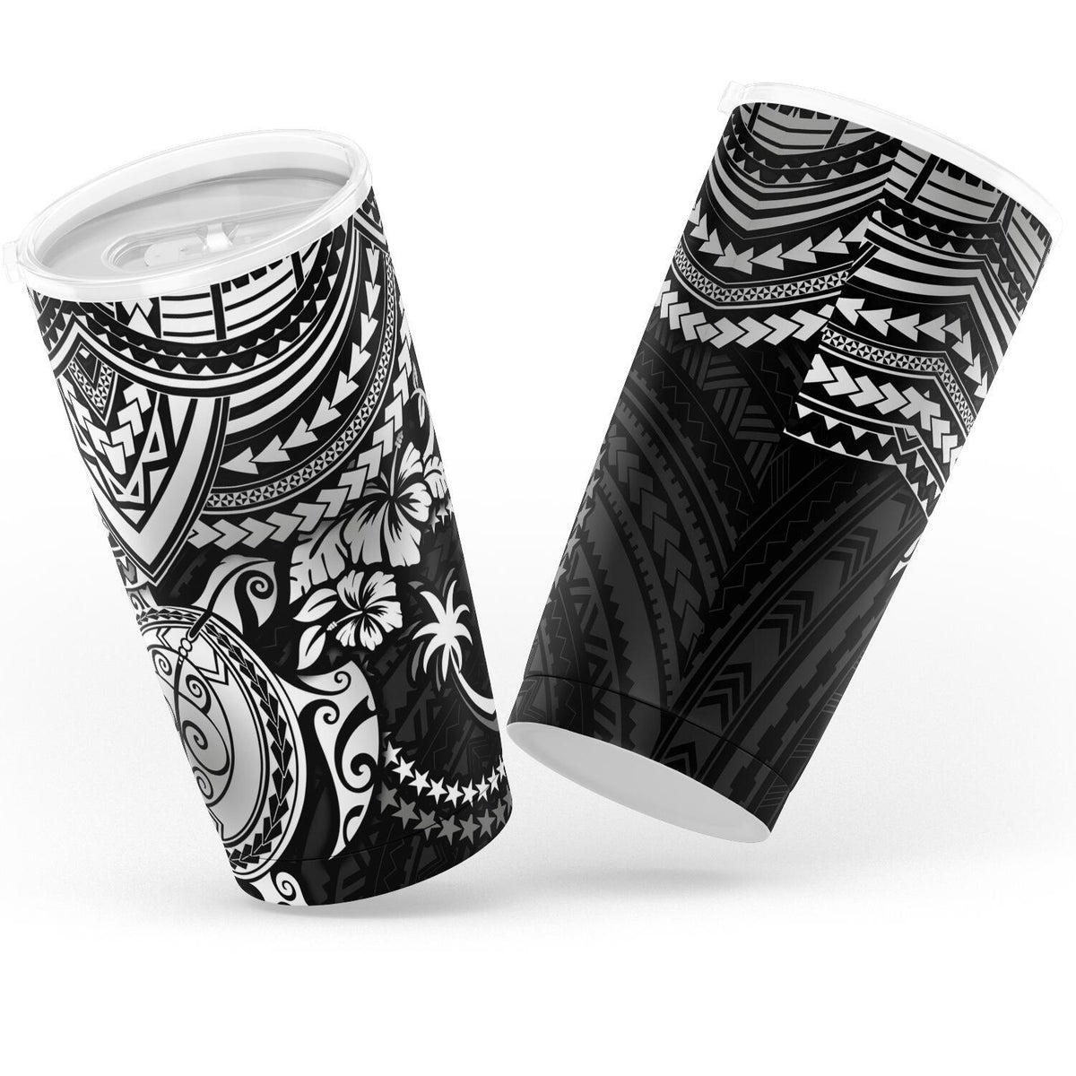 Chuuk Polynesian Tumbler - White - Polynesian Turtle - Polynesian Pride