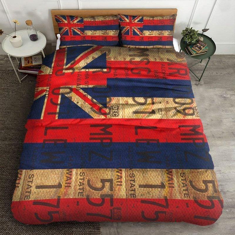 Hawaii Flag Old Bedding Set - AH Royal - Polynesian Pride