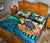 Kanaka Maoli (Hawaiian) Quilt Bed Set - Polynesian Turtle Coconut Tree And Plumeria - Polynesian Pride