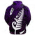 Custom New Zealand Maori Pullover Hoodie, Maori Symbols Purple - Polynesian Pride