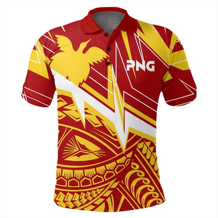 Papua New Guinea Polo Shirt PNG 2021 Polo Shirt Unisex Red - Polynesian Pride