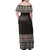 Fiji Masi Off Shoulder Long Dress - Polynesian Pride