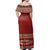 Tonga Ngatu Off Shoulder Long Dress - Polynesian Pride