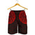 Polynesian Pride Short - New Zealand Maori Shorts, Maori Warrior Tattoo Men Shorts - Red Black - Polynesian Pride