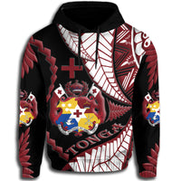 Tonga Hoodie Emancipation Day Kupesi Pattern No.1 Black LT9 Hoodie - Polynesian Pride