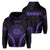 Polynesian Kakau Seal of Hawaii Hoodie Sport Style Version 2.0 Purple Unisex Purple - Polynesian Pride