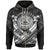 American Samoa Custom Zip up Hoodie AS White Seal Polynesian Patterns Unisex White - Polynesian Pride