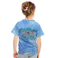 Mother's Day Elephant Watercolor Style Mix Polynesian Pattern Kid T Shirt TS07 - Polynesian Pride