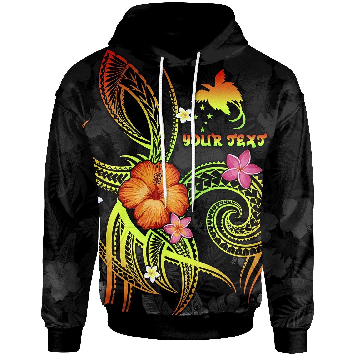 Papua New Guinea Polynesian Custom Hoodie Legend of Papua New Guinea (Reggae) Unisex Reggae - Polynesian Pride