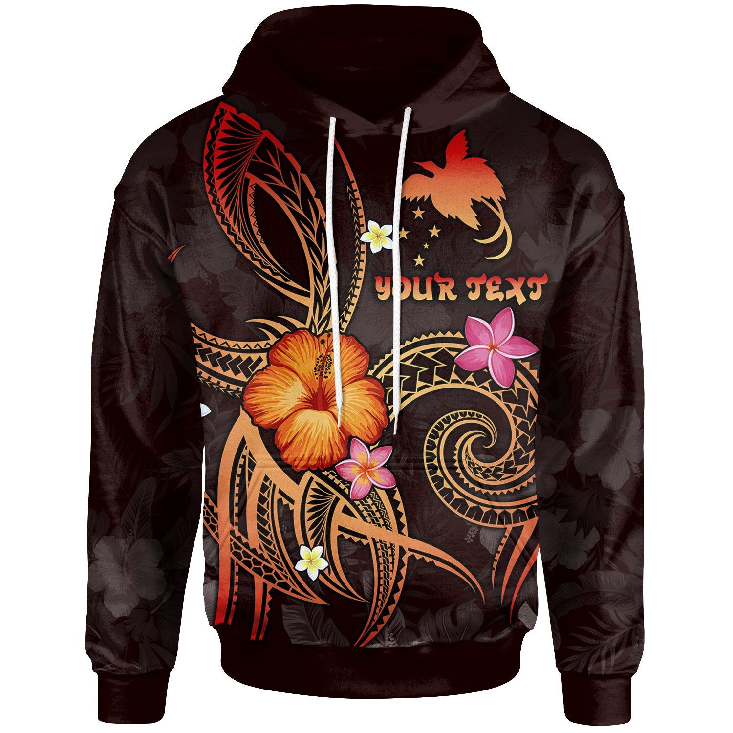 Papua New Guinea Polynesian Custom Hoodie Legend of Papua New Guinea (Red) Unisex Red - Polynesian Pride