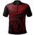 Niue Polynesian Custom Polo Shirt Niue Waves (Red) Unisex Red - Polynesian Pride