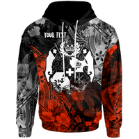 Tonga Polynesian Custom Hoodie Vintage Polynesian Style Unisex Black - Polynesian Pride
