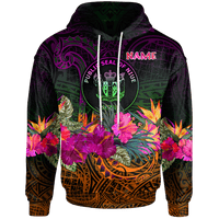 Niue Polynesian Custom Hoodie Summer Hibiscus Unisex Reggae - Polynesian Pride