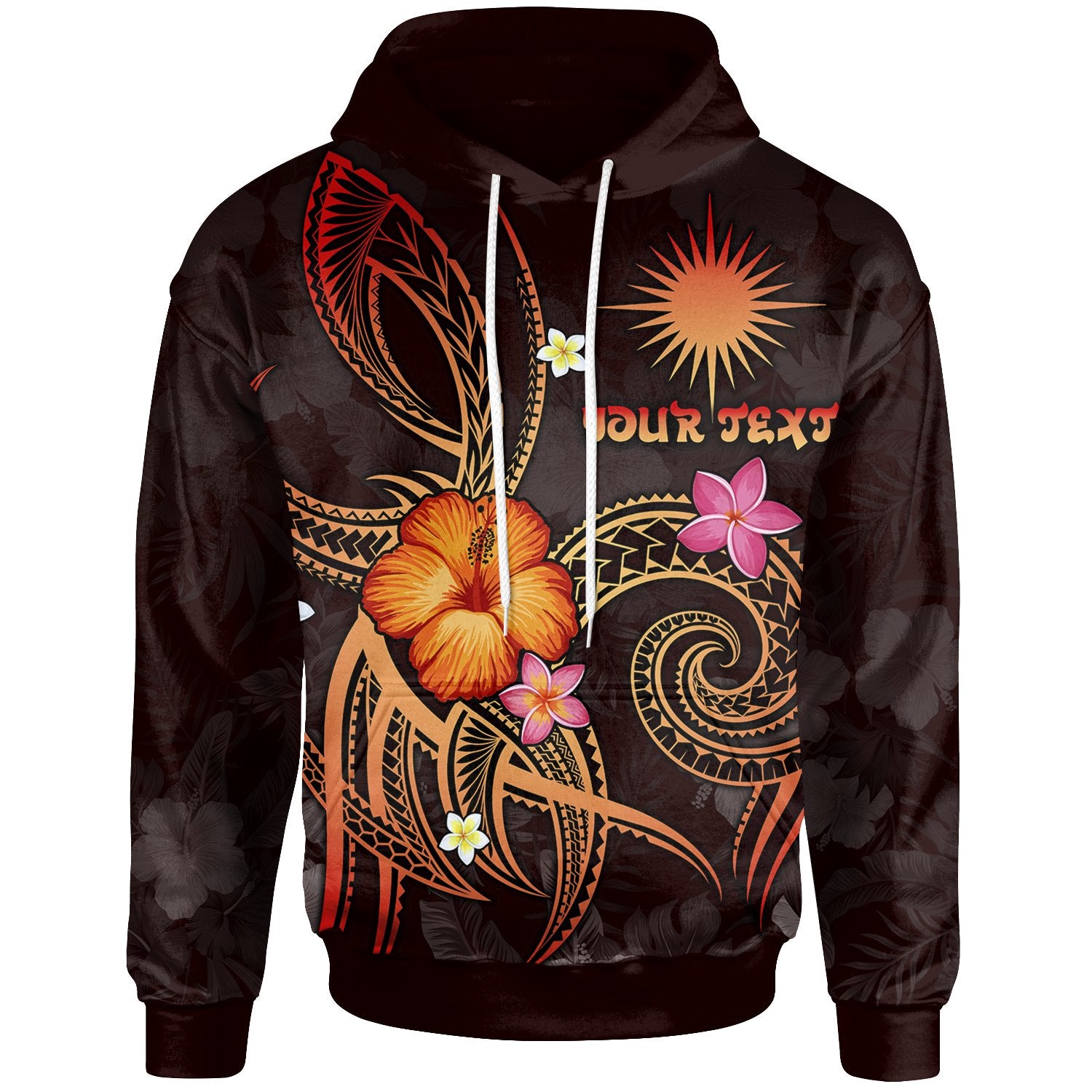 Marshall Islands Polynesian Custom Hoodie Legend of Marshall Islands (Red) Unisex Red - Polynesian Pride