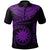 Nauru Polynesian Custom Polo Shirt Nauru Waves (Purple) Unisex Purple - Polynesian Pride