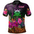 Tuvalu Custom Polo Summer Hibiscus Unisex Reggae - Polynesian Pride