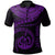 Vanuatu Polynesian Custom Polo Shirt Vanuatu Waves (Purple) Unisex Purple - Polynesian Pride