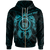 Hawaii Polynesian Custom Zip up Hoodie Vintage Polynesian Turtle (Turquoise) Unisex Turquoise - Polynesian Pride