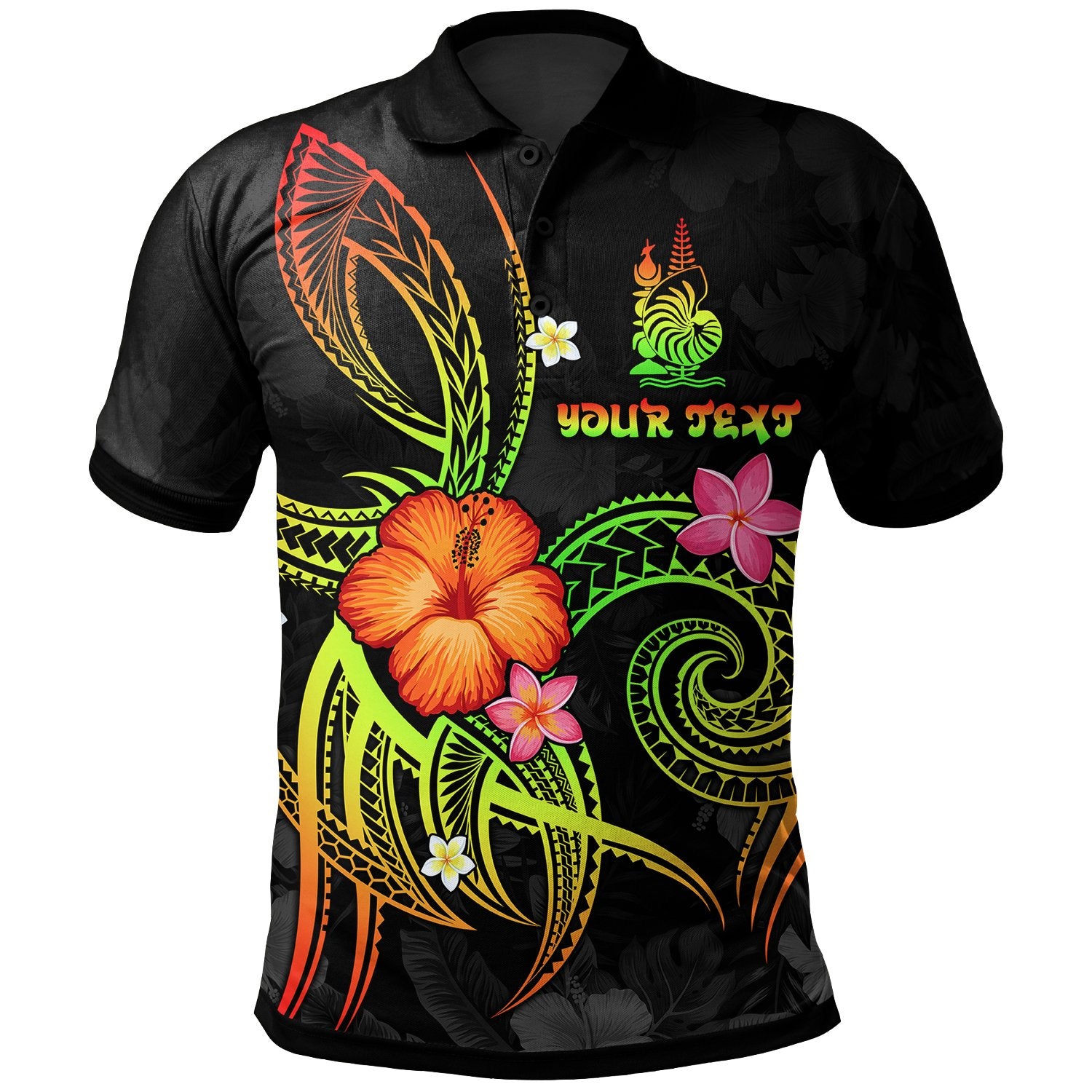 New Caledonia Polynesian Custom Polo Shirt Legend of New Caledonia (Reggae) Unisex Reggae - Polynesian Pride