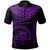 Tuvalu Polynesian Custom Polo Shirt Tuvalu Waves (Purple) Unisex Purple - Polynesian Pride