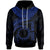 Cook Islands Polynesian Custom Hoodie Cook Islands Waves (Blue) Unisex Blue - Polynesian Pride