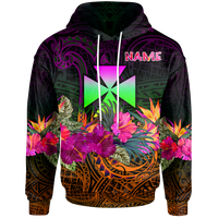 Wallis and Futuna Custom Hoodie Summer Hibiscus Unisex Reggae - Polynesian Pride