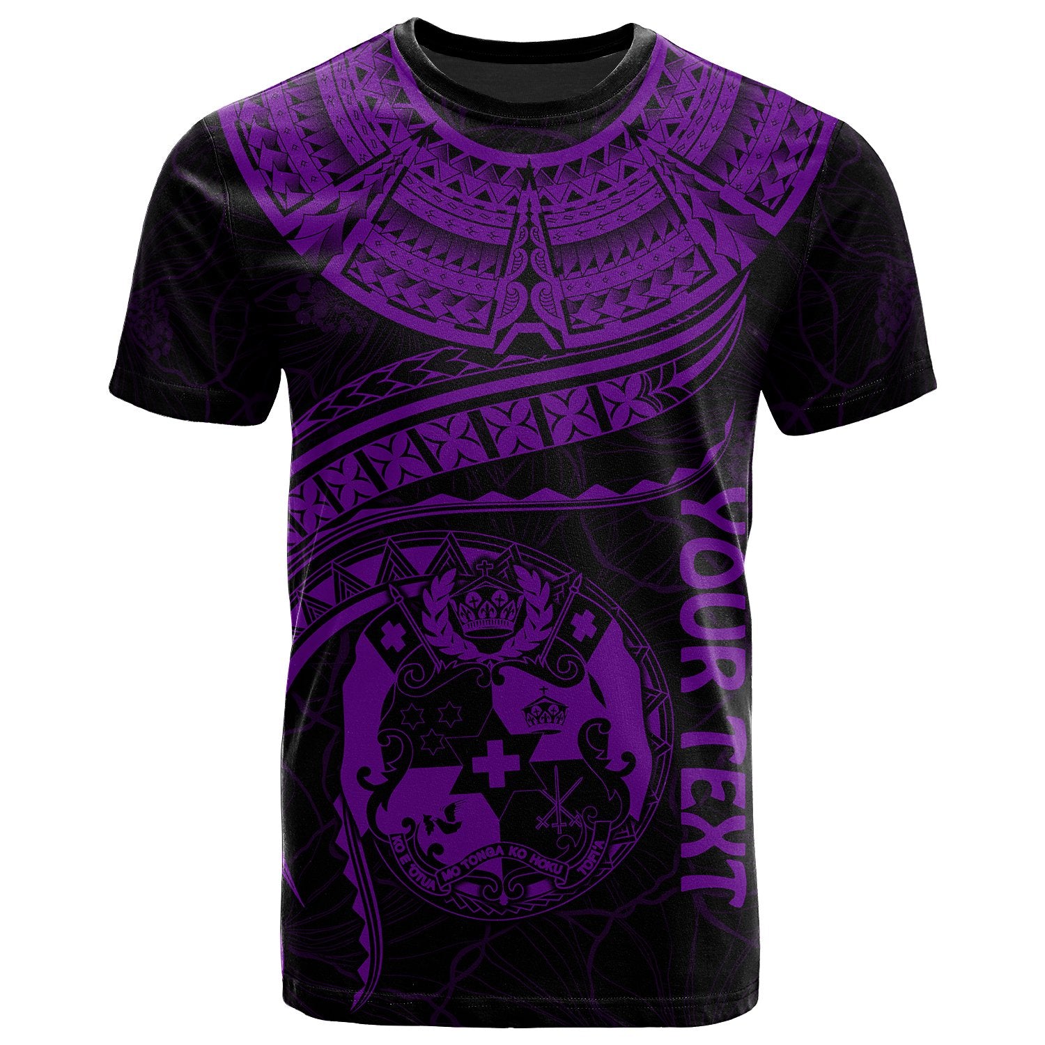 Tonga Polynesian Custom T Shirt Tonga Waves (Purple) Unisex Art - Polynesian Pride