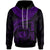 Polynesian Hawaii Custom Hoodie Hawaiian Waves (Purple) Unisex Purple - Polynesian Pride