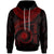 Marshall Islands Polynesian Custom Hoodie Marshall Islands Waves (Red) Unisex Red - Polynesian Pride