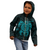 American Samoa Polynesian Custom Zip up Hoodie Vintage Polynesian Turtle (Turquoise) - Polynesian Pride