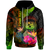 Polynesian Hawaii Polynesian Custom Hoodie Hibiscus and Banana Leaves Unisex Reggae - Polynesian Pride