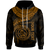 Polynesian Hawaii Custom Hoodie Maui Polynesian Waves (Golden) Unisex Golden - Polynesian Pride