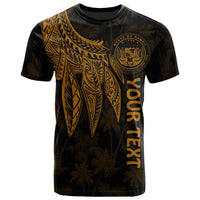 Polynesian Hawaii Custom T shirt Polynesian Wings (Golden) Unisex Golden - Polynesian Pride