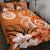 Custom Hawaii Personalised Quilt Bed Set - Hawaii Seal Hawaiian Spirit Orange - Polynesian Pride